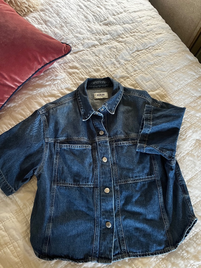 Agolde Reed Paneled Shirt Size S